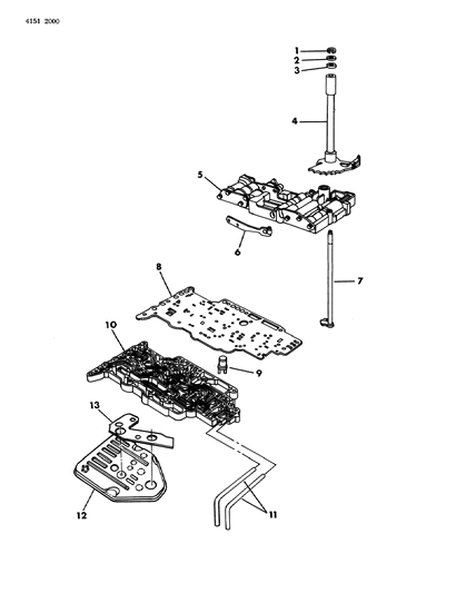 1984 Dodge Omni Valve Body Diagram 1