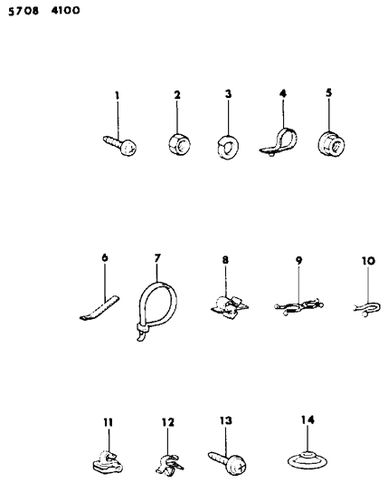 1985 Dodge Ram 50 Attaching Parts - Wiring Harness Diagram