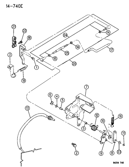 1995 Dodge Ram 2500 Throttle Control Diagram 1