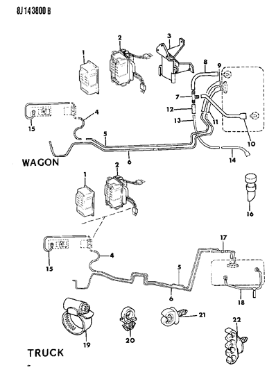 1990 Jeep Comanche Fuel Lines Diagram