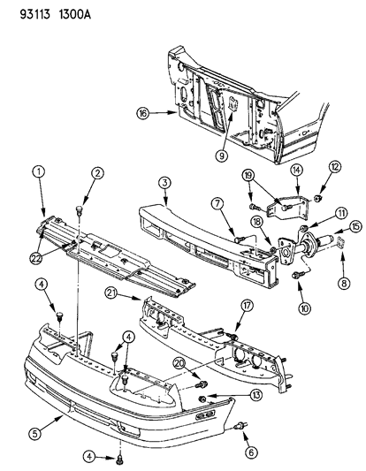 1993 Dodge Daytona RETAINER-Front Lower W/HSE SPOWER Steering HLD Diagram for 6502104