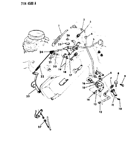 1987 Dodge Diplomat Throttle Control Diagram 1