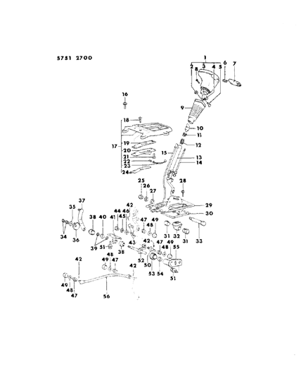 1986 Dodge Conquest Screw Diagram for MF350792