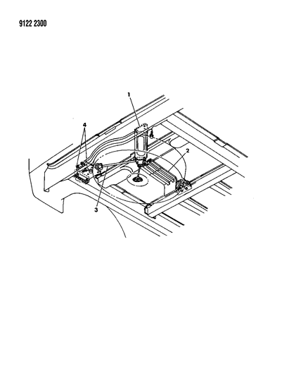 1989 Dodge Grand Caravan Spare Tire Stowage Diagram 1