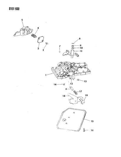 1988 Chrysler Fifth Avenue Valve Body Diagram