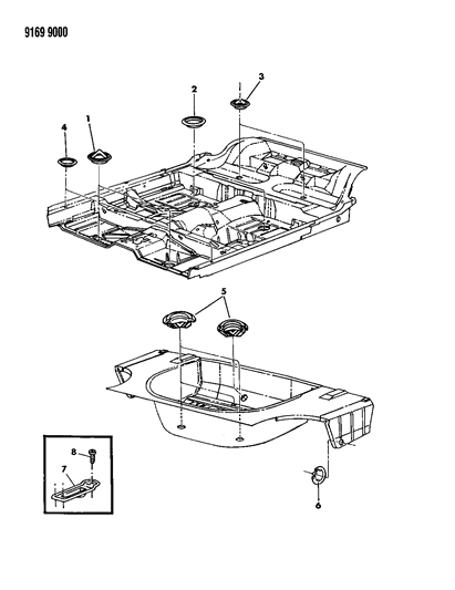 1989 Dodge Aries Plugs Floor Pan Diagram