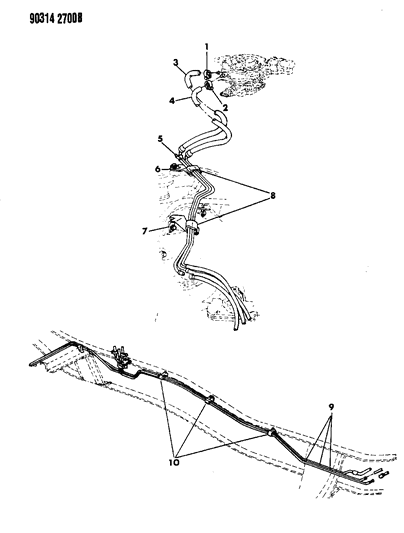 1991 Dodge Ramcharger RETAINER-PLSTC 3/8"Fuel Quick Conn Diagram for 83507207