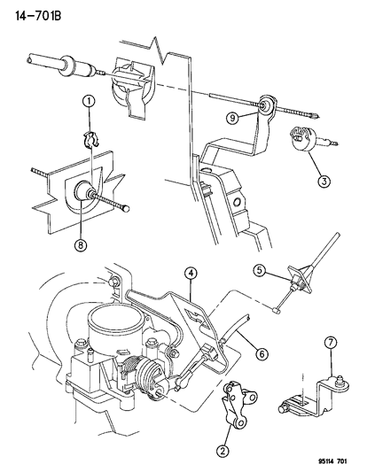 1995 Dodge Neon Throttle Control Diagram 1