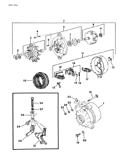 1984 Dodge Rampage Alternator Diagram 3