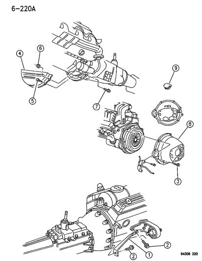 1995 Dodge Ram 1500 Housing & Pan, Clutch Diagram