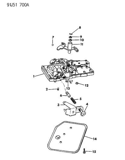 1991 Jeep Wrangler Valve Body Diagram