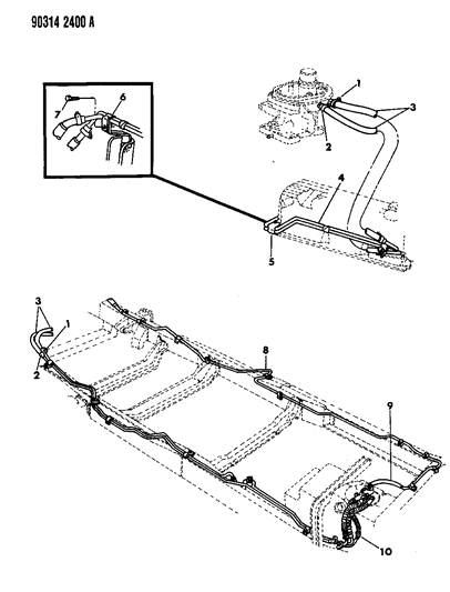 1990 Dodge Dakota Fuel Line Diagram 1