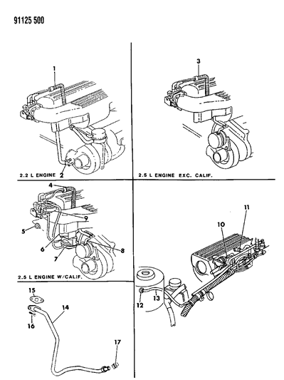 1991 Chrysler LeBaron EGR System Diagram 2