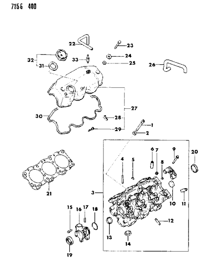 1987 Dodge Caravan Cylinder Head Diagram 4