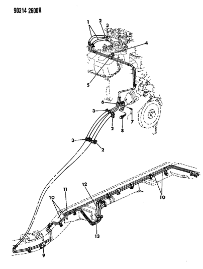 1990 Dodge Ram Wagon Fuel Lines Diagram 1