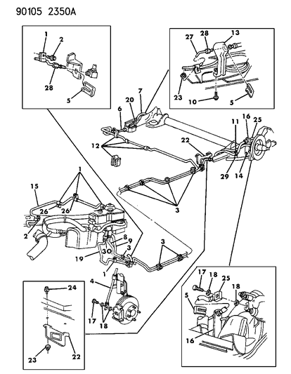 1990 Chrysler Imperial Lines & Hoses, Brake Diagram 2