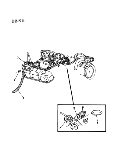 1989 Dodge Ram Wagon EGR System Diagram
