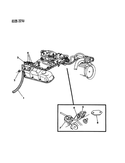 1989 Dodge Ram Van EGR System Diagram