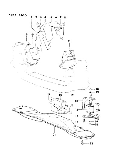 1985 Dodge Ram 50 Engine Mounting Diagram 2