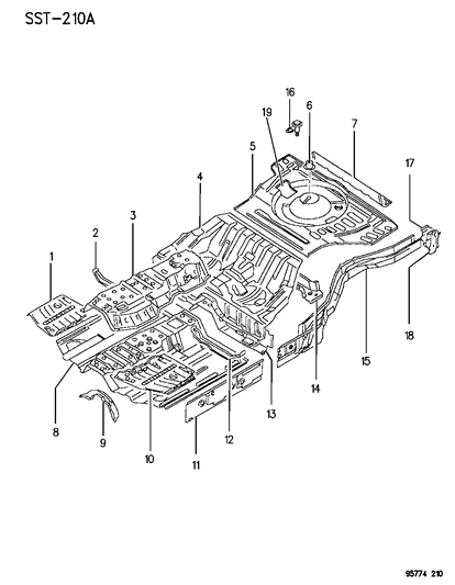 1995 Dodge Stealth Floor Pan Diagram