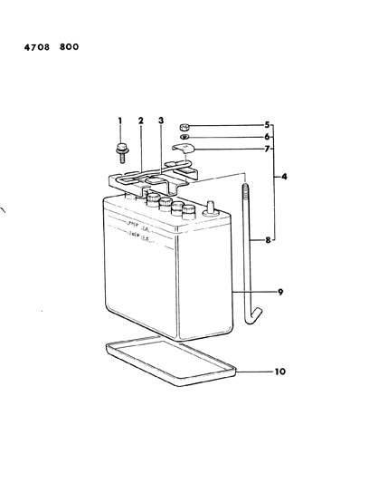 1984 Dodge Ram 50 Battery Tray Diagram 1