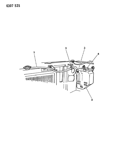 1987 Dodge Dakota Coolant Reserve Tank Diagram