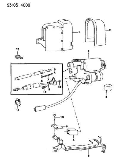 1993 Dodge Caravan Anti-Lock Brake System Diagram