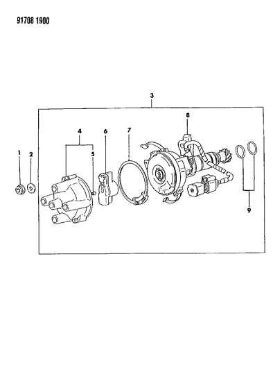 1991 Dodge Ram 50 Distributor Diagram 1