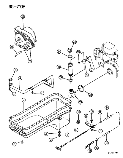 1994 Dodge Ram 3500 Engine Oiling Diagram 1