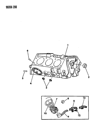 1990 Dodge W350 Cylinder Block Diagram 1