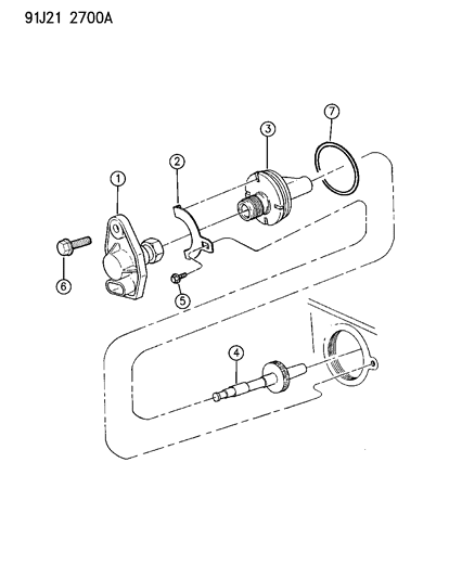 1993 Jeep Grand Wagoneer Speedometer Pinion Diagram 2