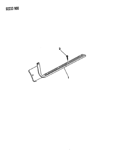 1992 Chrysler LeBaron GTC Scuff Plates Diagram