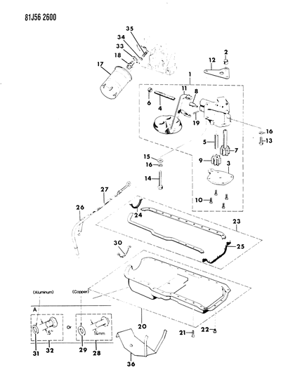 1984 Jeep Grand Wagoneer Engine Oiling Diagram 1