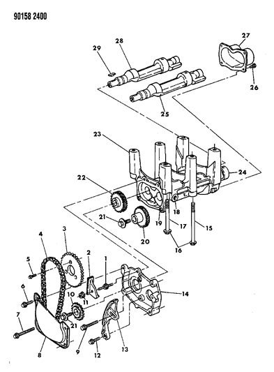 1990 Dodge Grand Caravan Balance Shafts Diagram