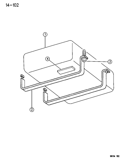1996 Dodge Neon Fuel Tank Diagram for 4778373