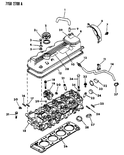 1987 Chrysler New Yorker Cylinder Head Diagram 3