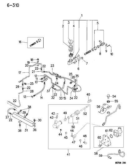 1995 Dodge Stealth NONPART-Clutch Master Cylinder Diagram for MF473492