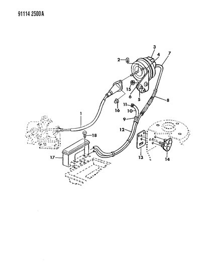 1991 Chrysler LeBaron GTC Speed Control Diagram 3