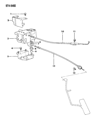 1989 Dodge Raider Speed Control Diagram 1