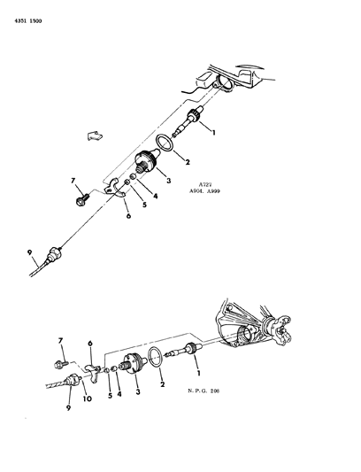 1985 Dodge W150 Cable, Speedometer With Pinion And Retainer Diagram