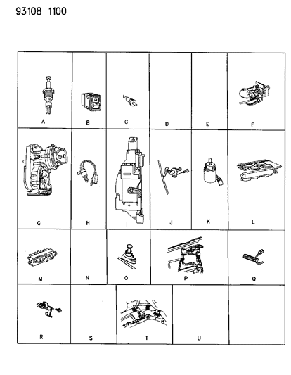 1993 Chrysler New Yorker Salon Switches Diagram