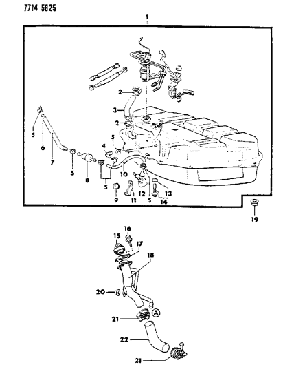 1988 Dodge Colt Fuel Tank Diagram 3