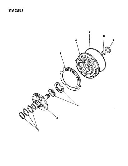 1989 Dodge Grand Caravan Oil Pump With Reaction Shaft Diagram 2