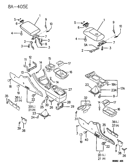 1996 Dodge Avenger Console Diagram