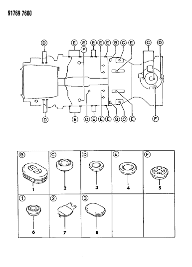 1991 Dodge Stealth Plugs Diagram