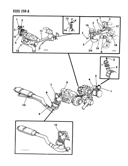 1987 Dodge Dakota Air Pump Tubing Diagram 2