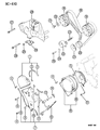 Diagram for 1992 Chrysler LeBaron Timing Cover - MD175541