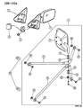 Diagram for 1994 Dodge Ram 2500 Car Mirror - 55155007