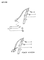 Diagram for 1995 Dodge Stealth Window Regulator - MB641277