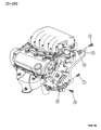 Diagram for 1995 Dodge Stratus EGR Valve - 4287635